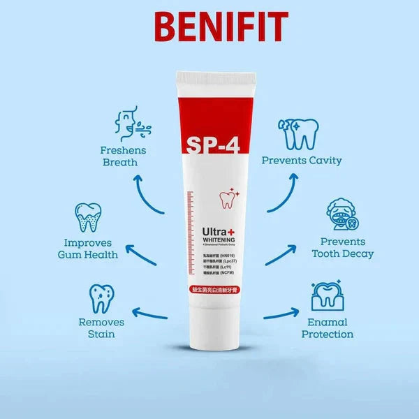 Sp-4 probiotic whitening toothpaste, Teeth Whitener Toothpaste, Natural Tooth Whitener (Buy 1 Get 1 Free)