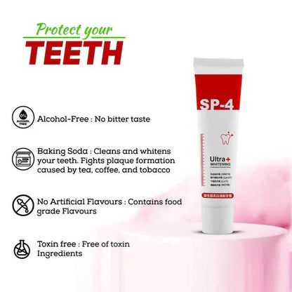 Sp-4 probiotic whitening toothpaste, Teeth Whitener Toothpaste, Natural Tooth Whitener (Buy 1 Get 1 Free)